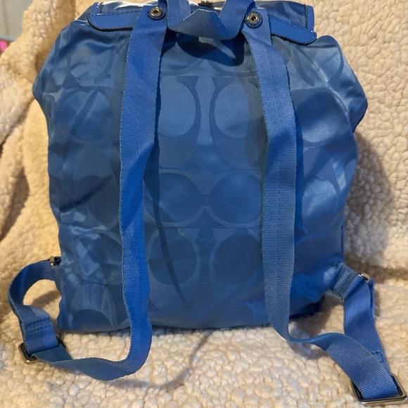 Coach Blue Backpack - Picture 3 of 8